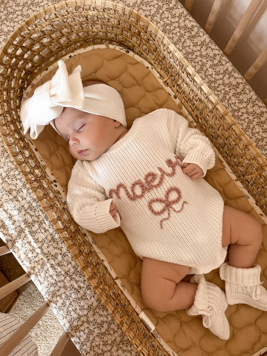 Personalised Organic Cotton White Romper